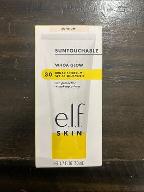 ELF Skin SUNT0UCHABLE Whoa Glow SPF 30 Sunscreen - White & Yellow